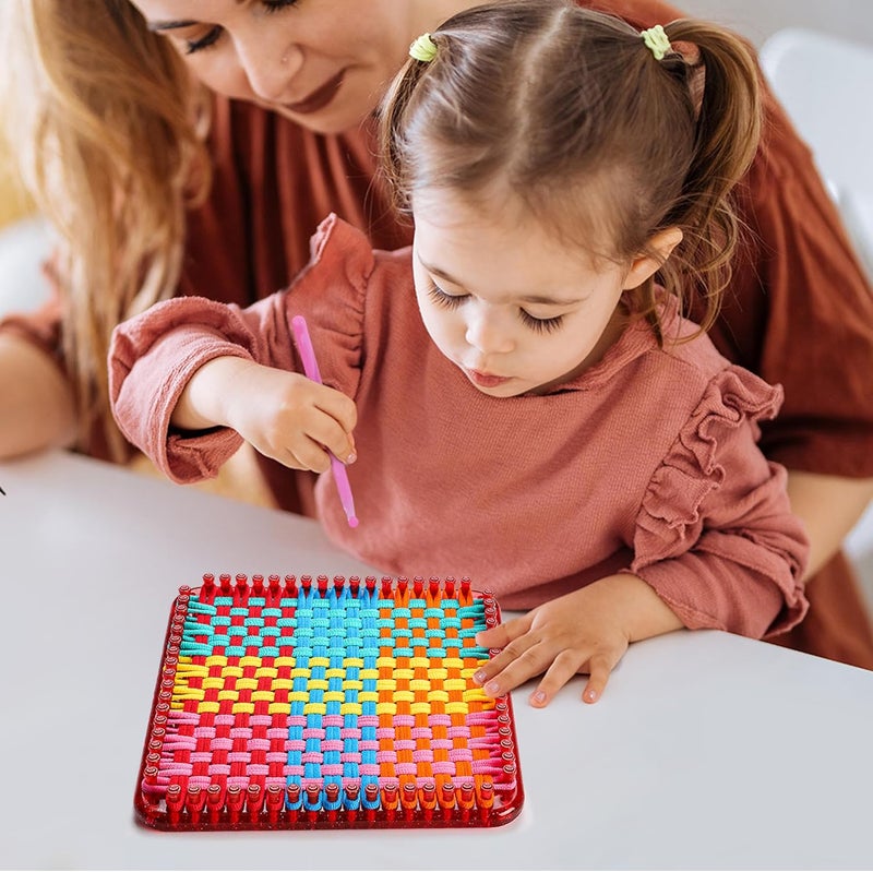 Renlive Upgraded Weaving Loom Kit Toys for Kids & Adults, DIY Arts & Crafts, Easy Potholder Loom Knitting Activity for Beginners, Ideal Gifts for Girls Ages 5 6 7 8-12 13 Years Old, 252 Craft Loops - Image 4